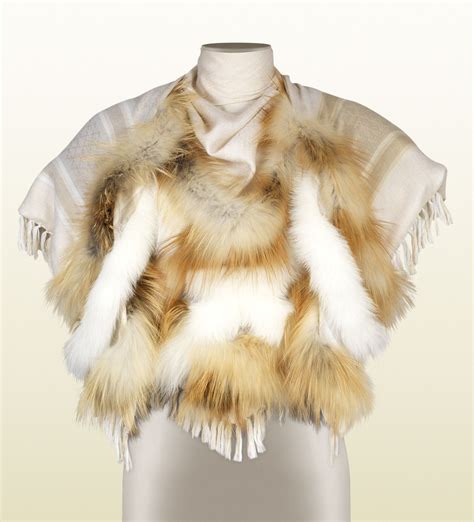 gucci scarfs|gucci scarves with fur trim.